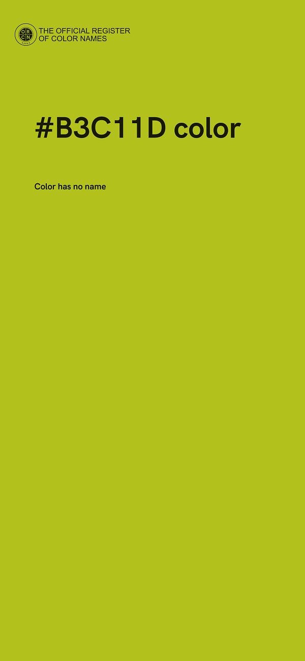 #B3C11D color image