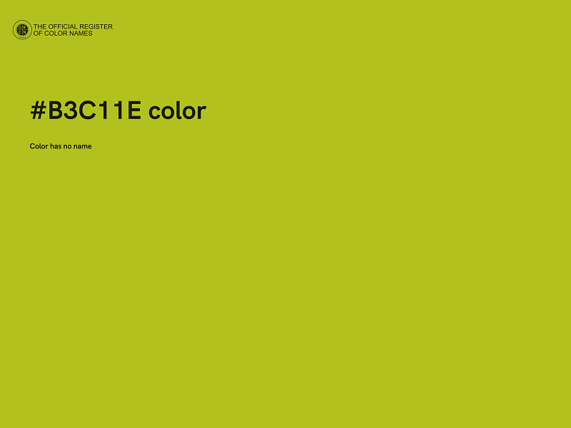 #B3C11E color image