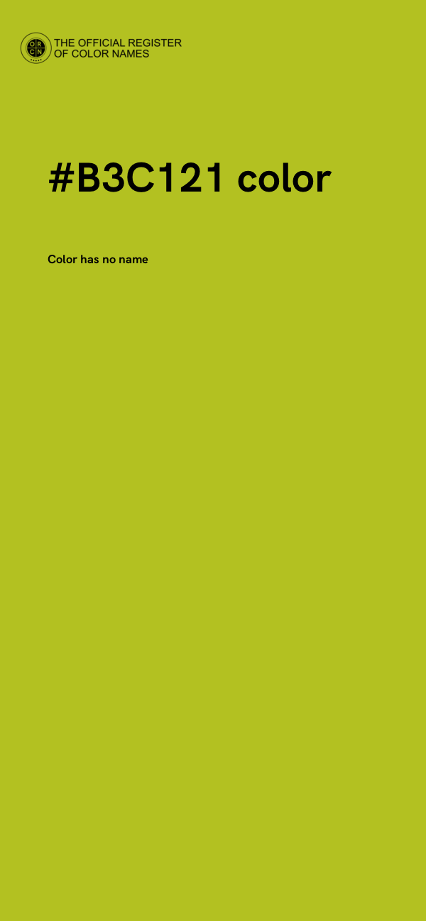 #B3C121 color image