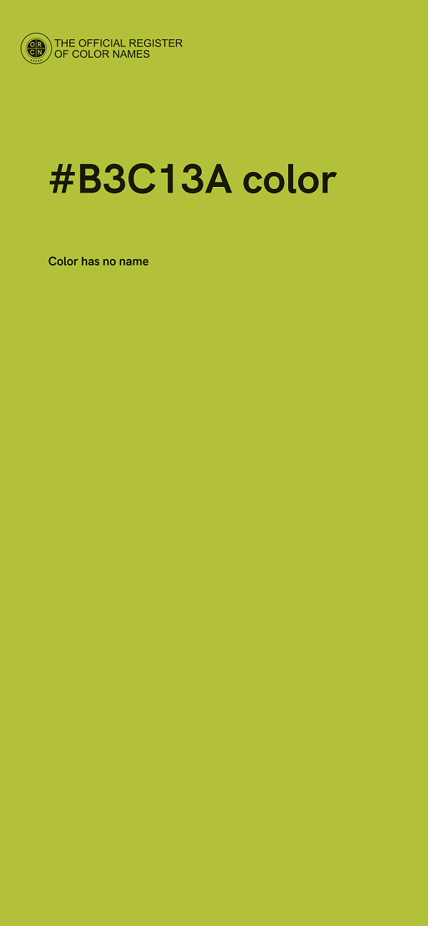 #B3C13A color image