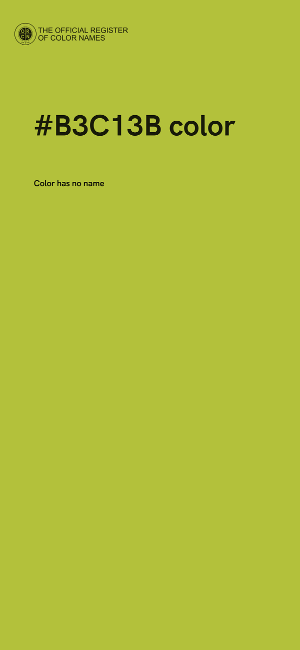 #B3C13B color image