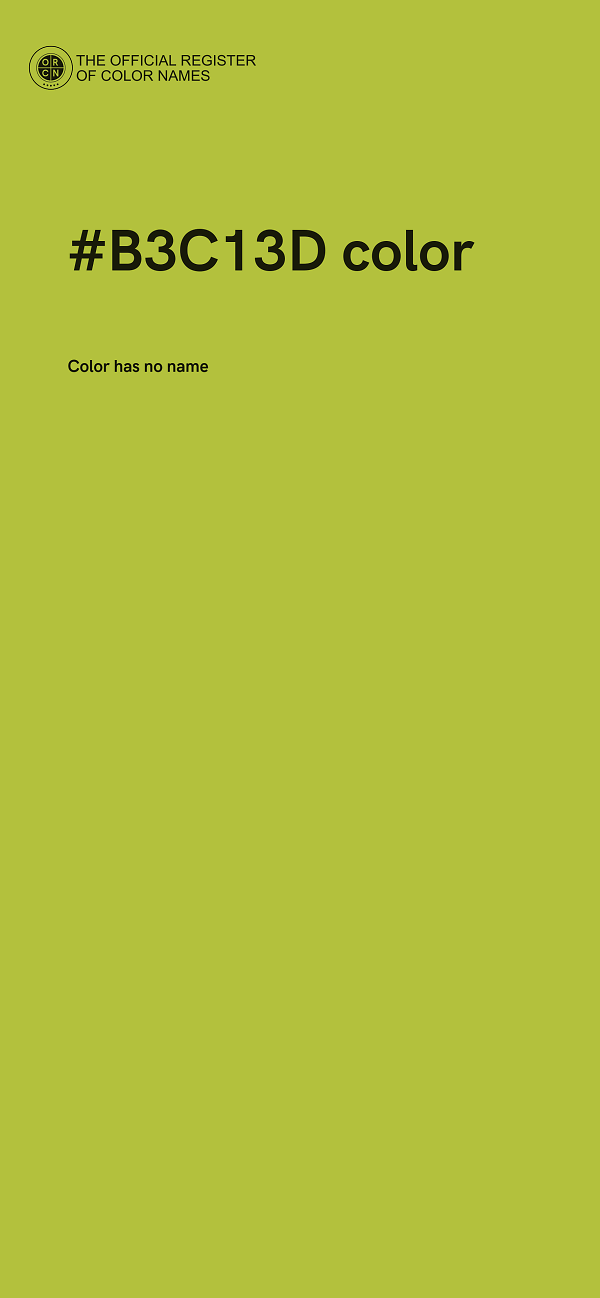 #B3C13D color image