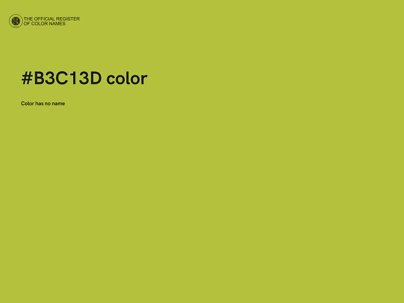 #B3C13D color image
