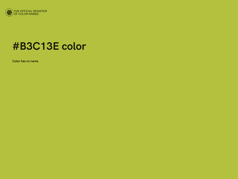 #B3C13E color image