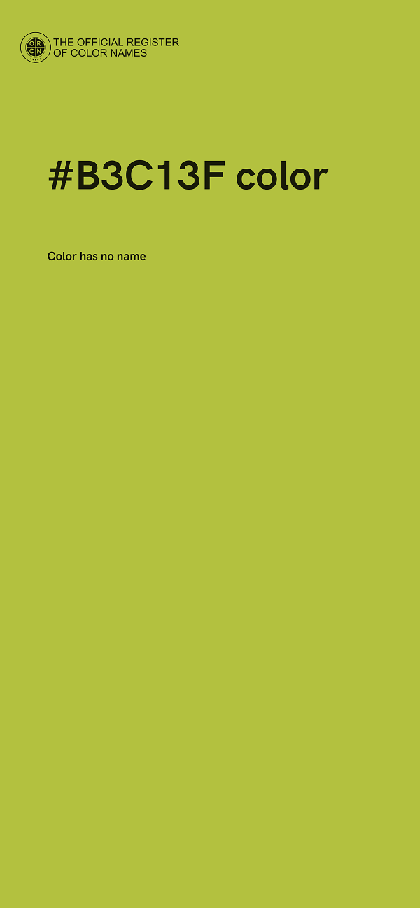#B3C13F color image
