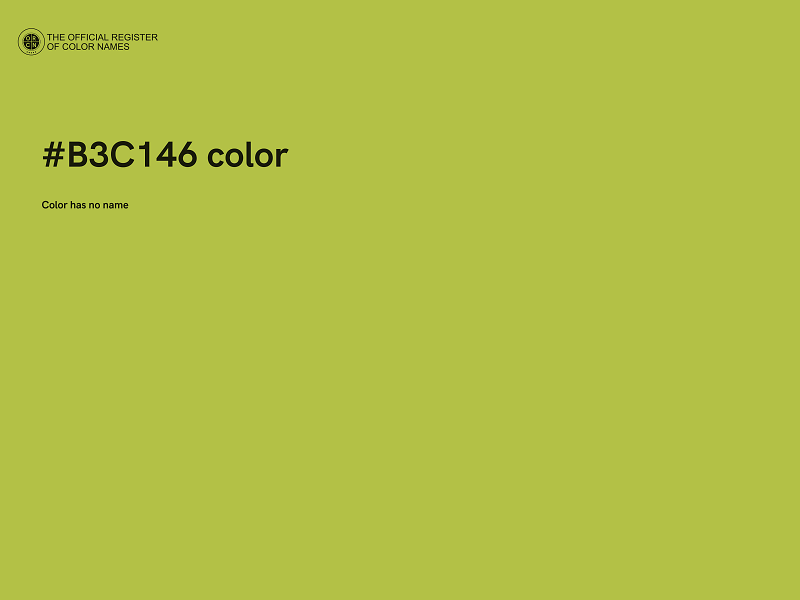 #B3C146 color image