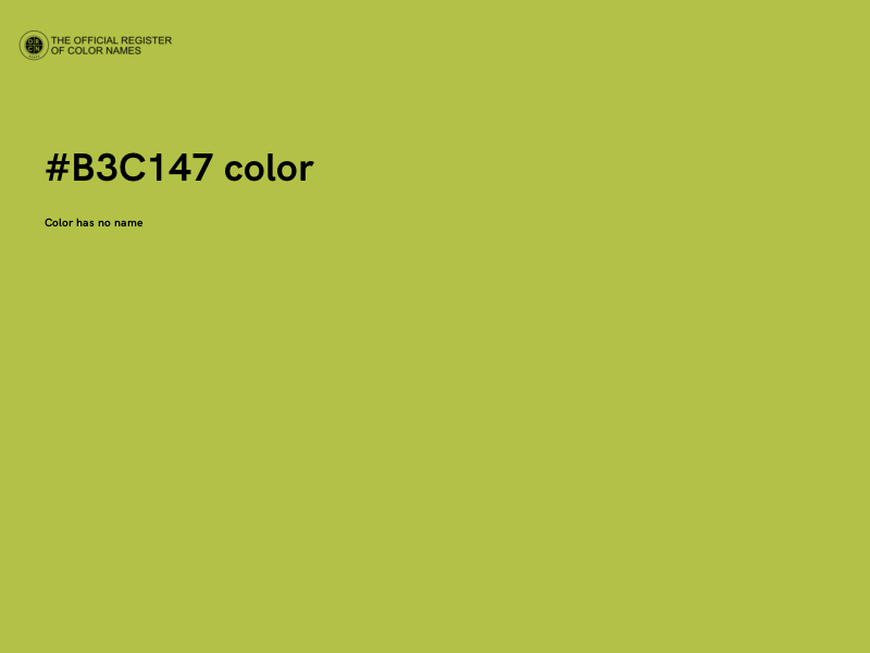 #B3C147 color image