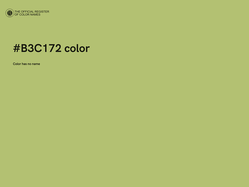 #B3C172 color image