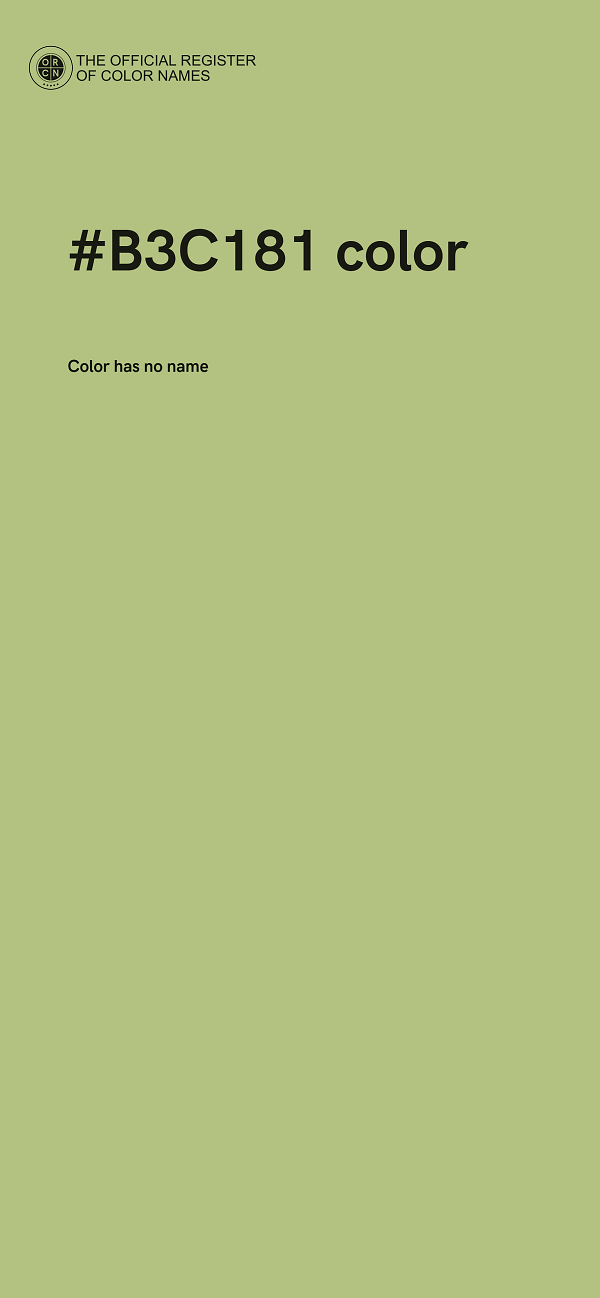 #B3C181 color image