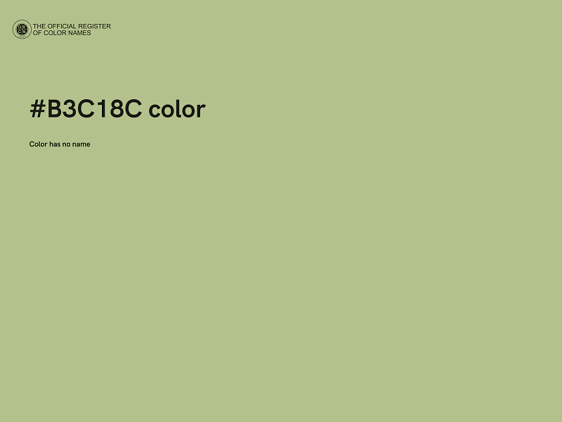 #B3C18C color image