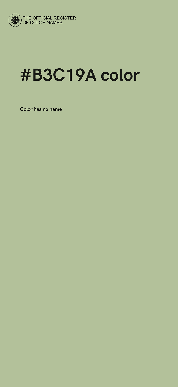 #B3C19A color image