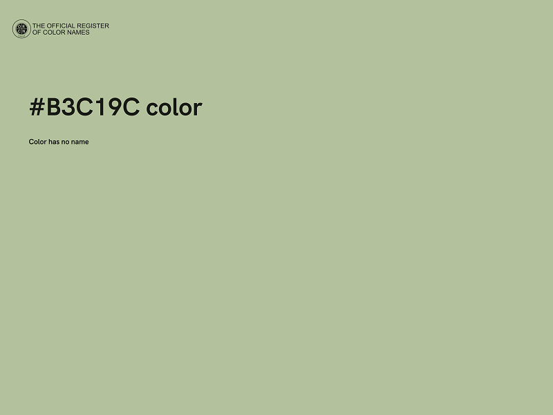 #B3C19C color image