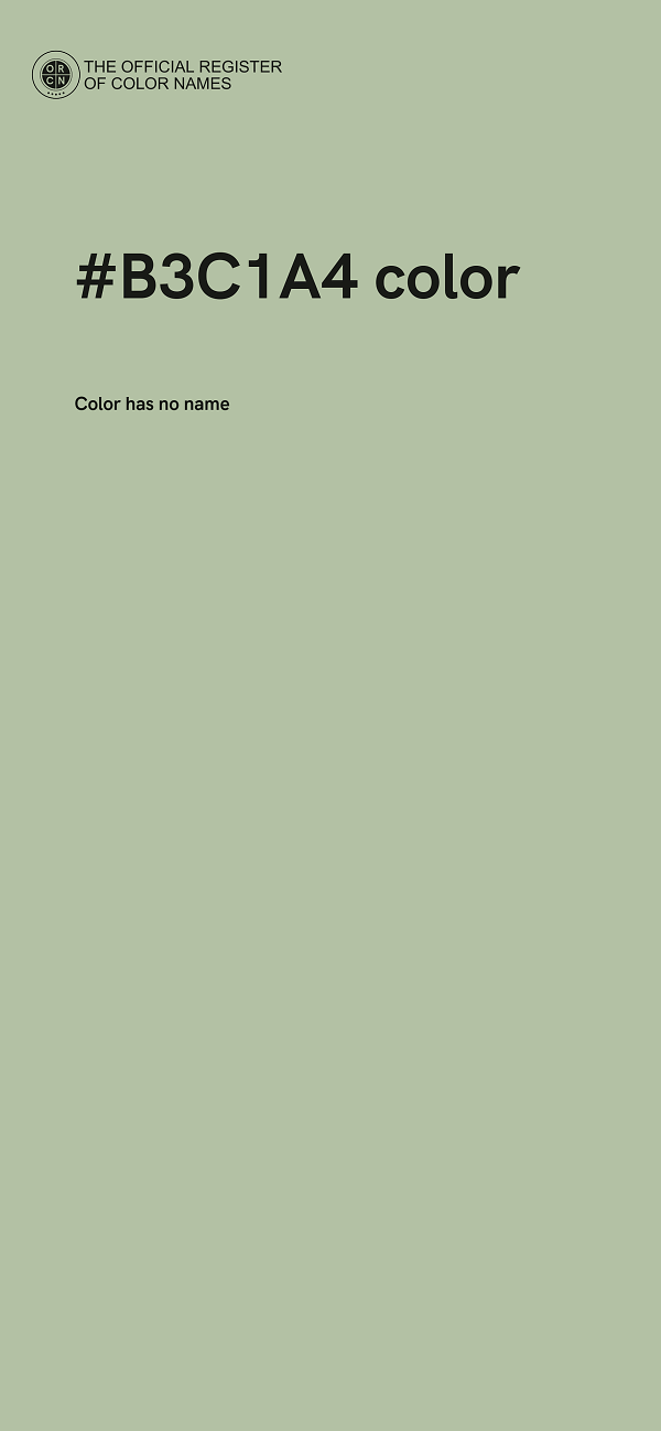 #B3C1A4 color image