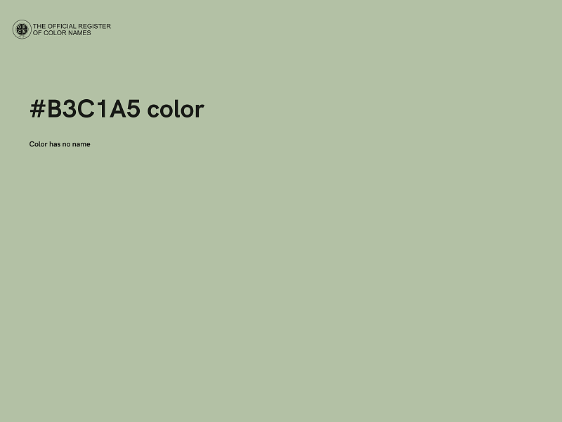 #B3C1A5 color image