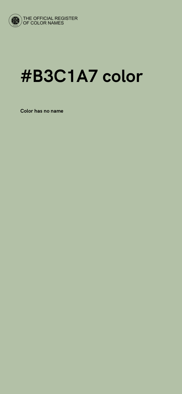#B3C1A7 color image