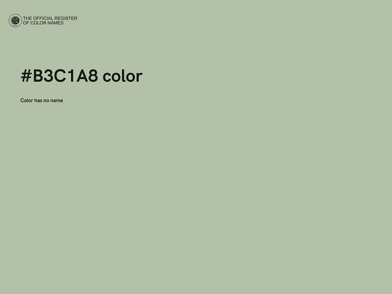 #B3C1A8 color image