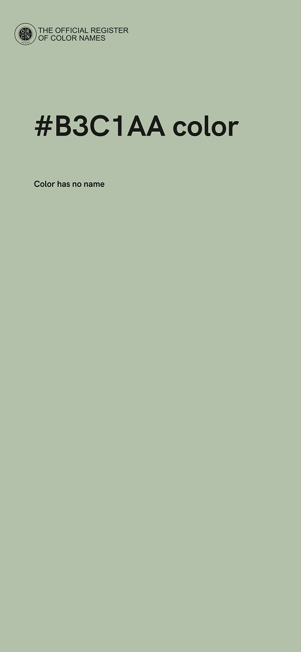 #B3C1AA color image