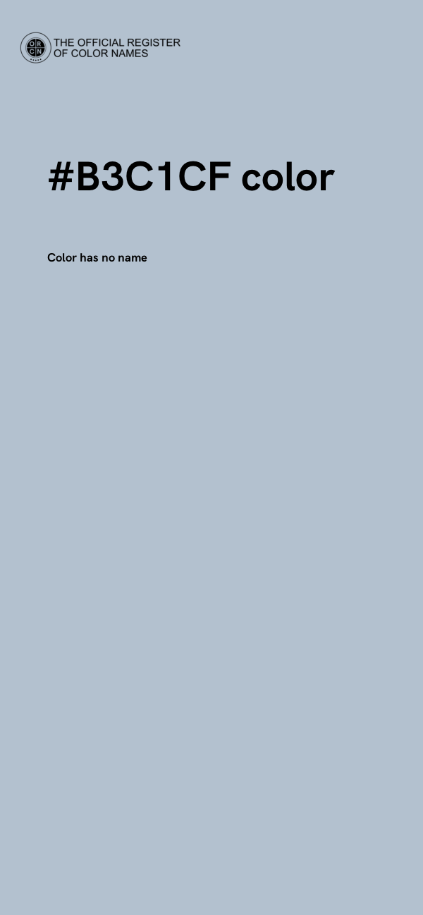 #B3C1CF color image