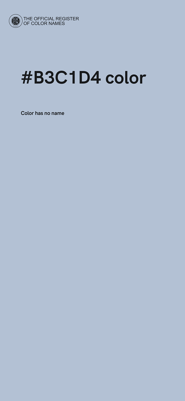 #B3C1D4 color image