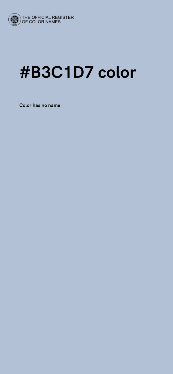 #B3C1D7 color image
