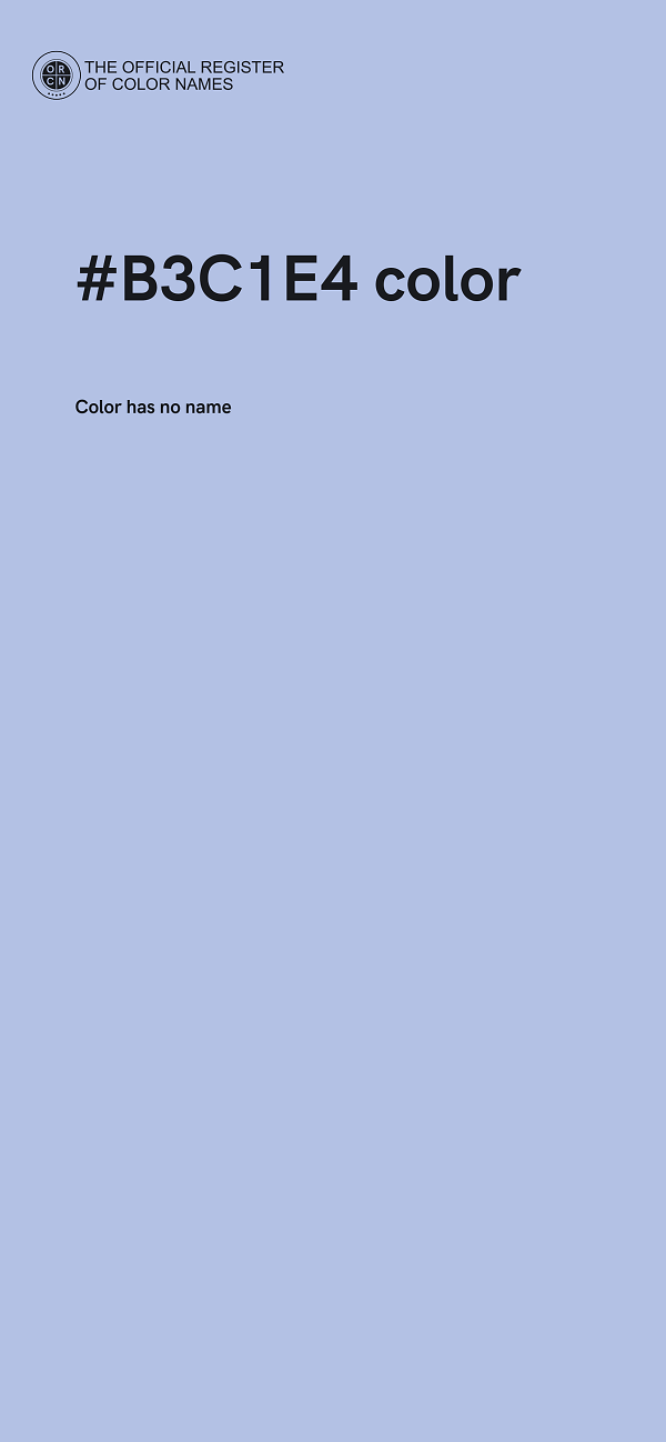 #B3C1E4 color image