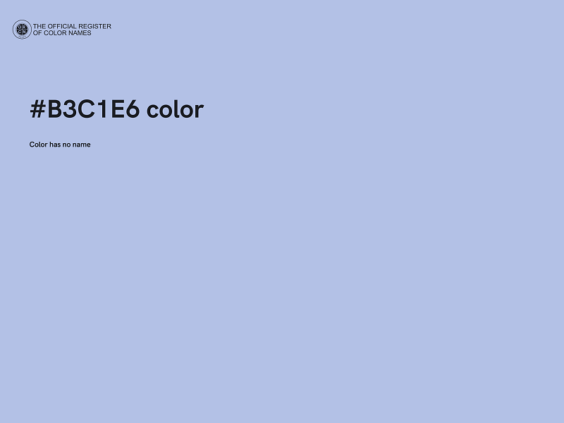 #B3C1E6 color image