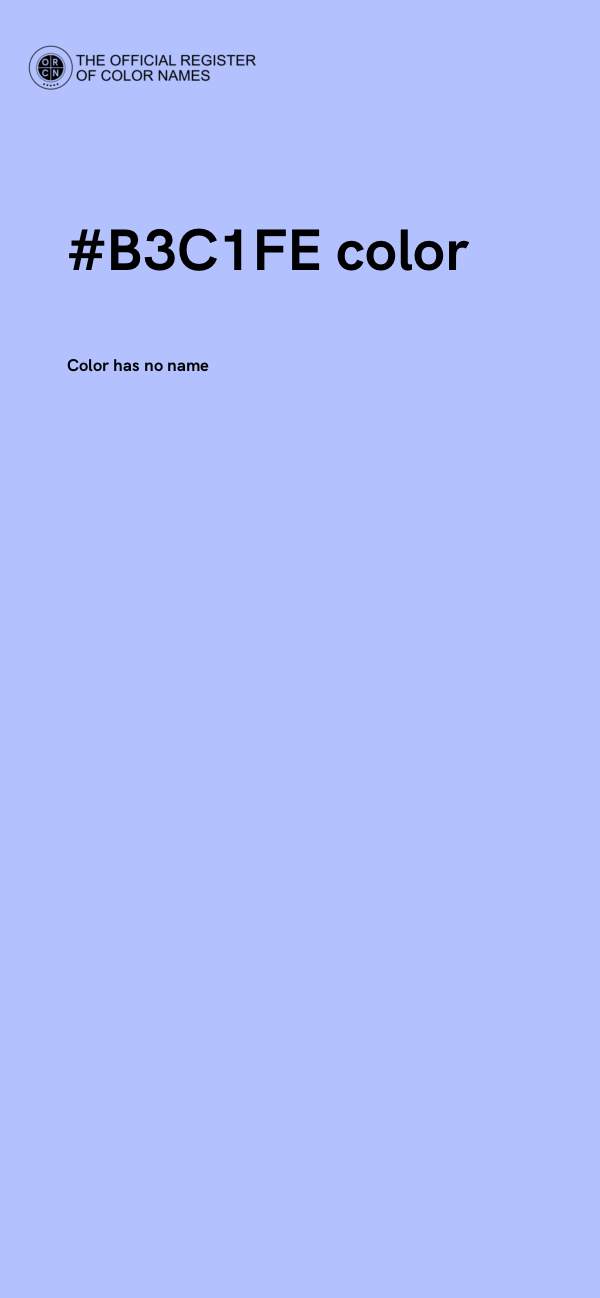 #B3C1FE color image