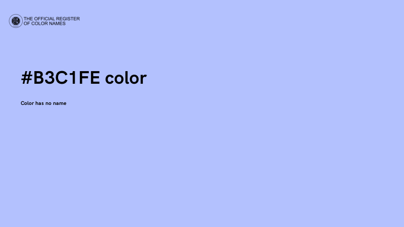#B3C1FE color image