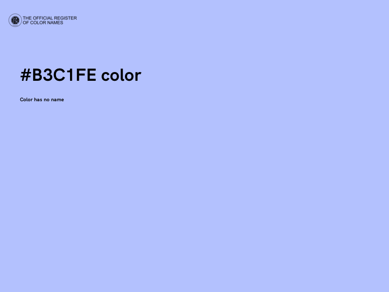 #B3C1FE color image