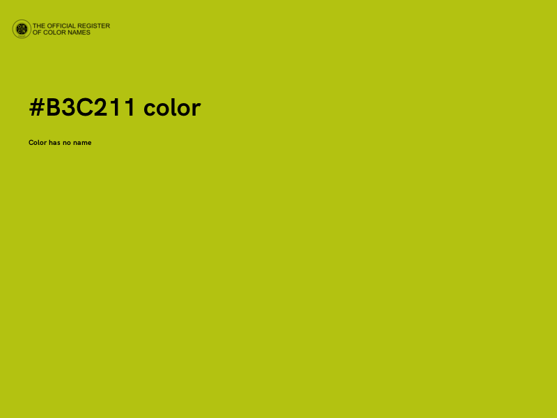 #B3C211 color image