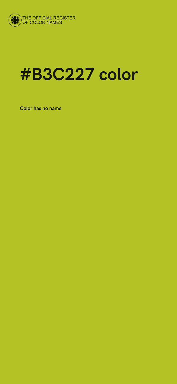 #B3C227 color image