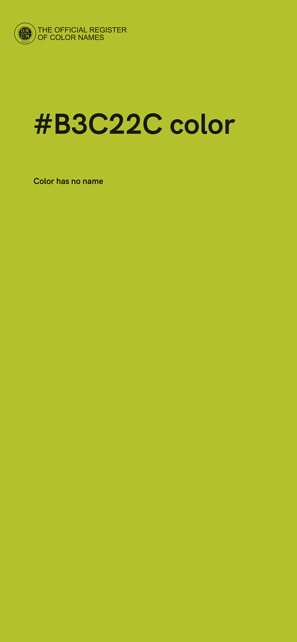 #B3C22C color image
