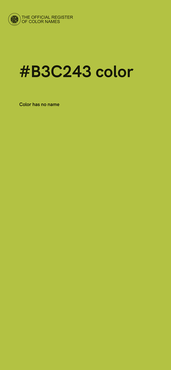 #B3C243 color image