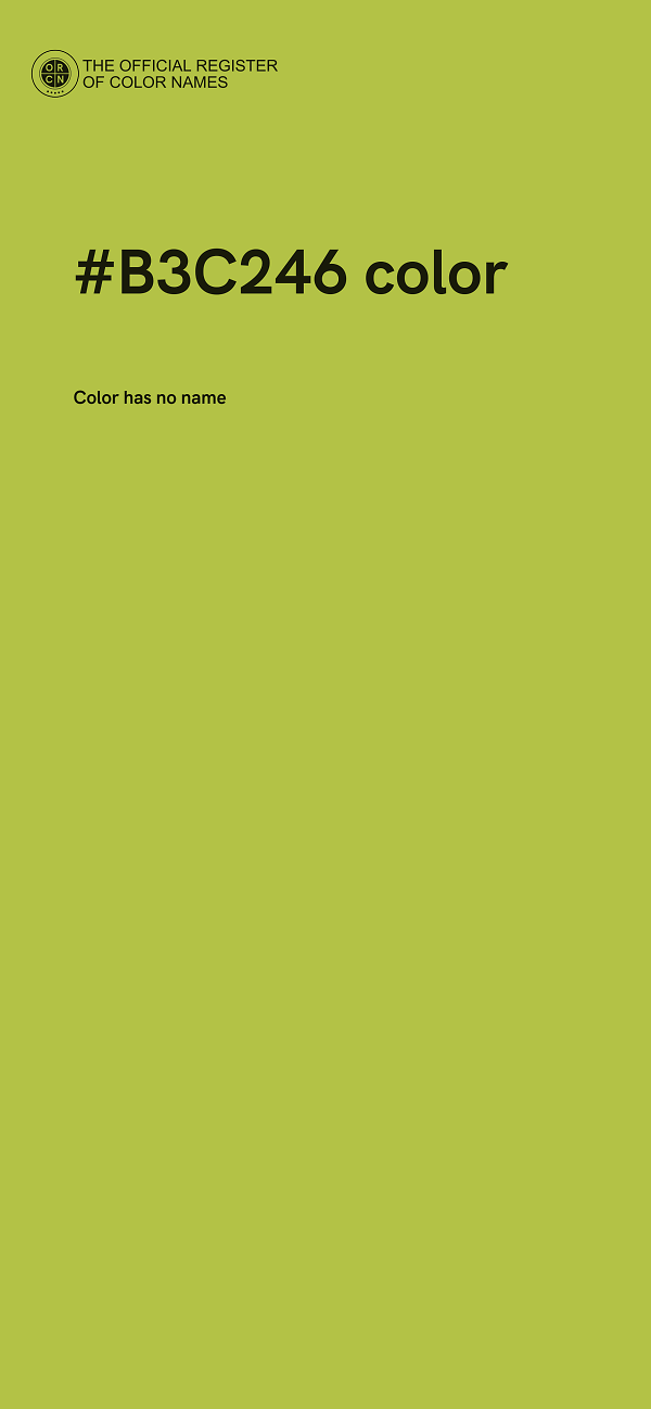 #B3C246 color image