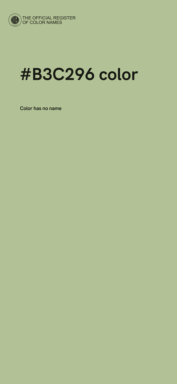#B3C296 color image