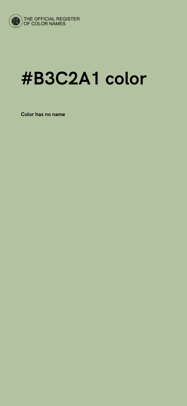 #B3C2A1 color image