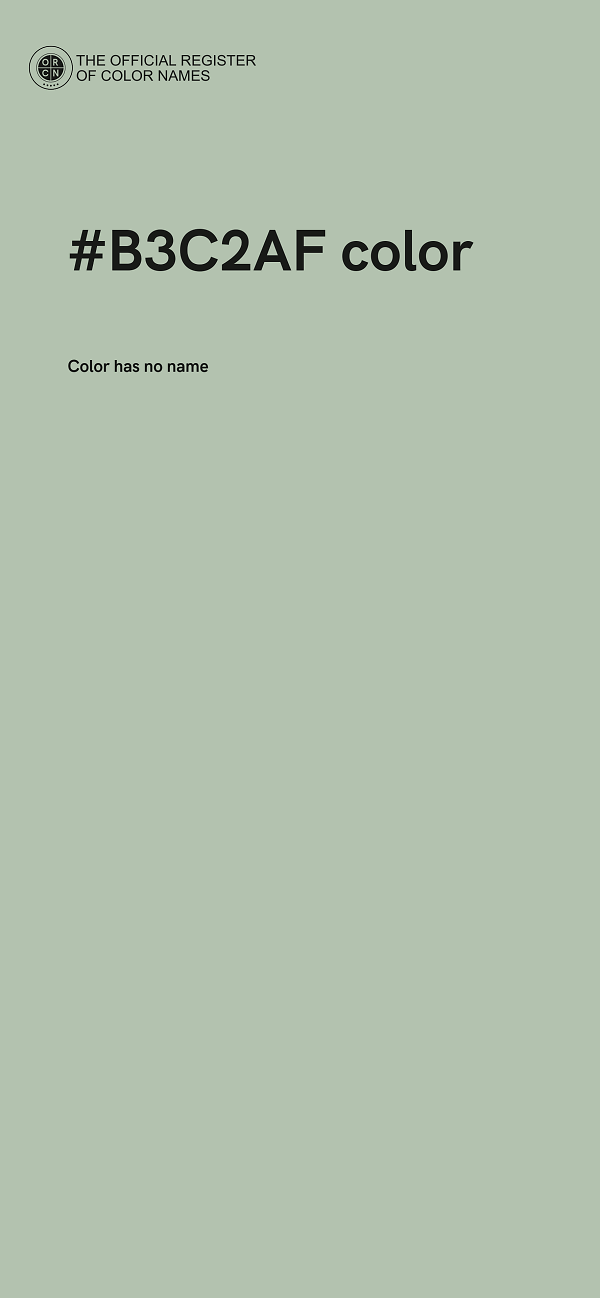 #B3C2AF color image