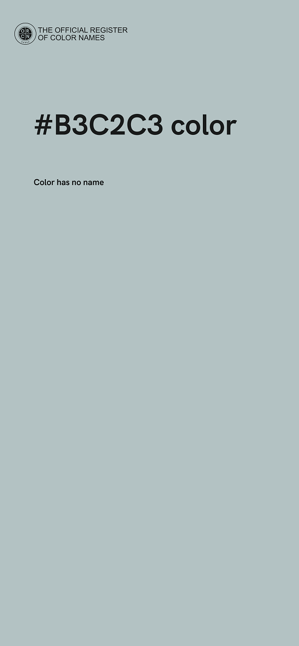 #B3C2C3 color image