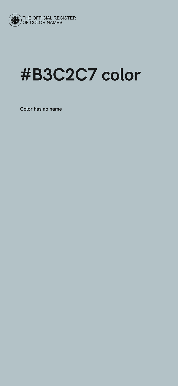 #B3C2C7 color image
