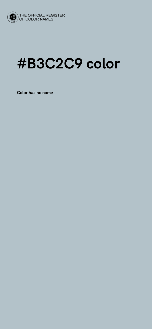 #B3C2C9 color image