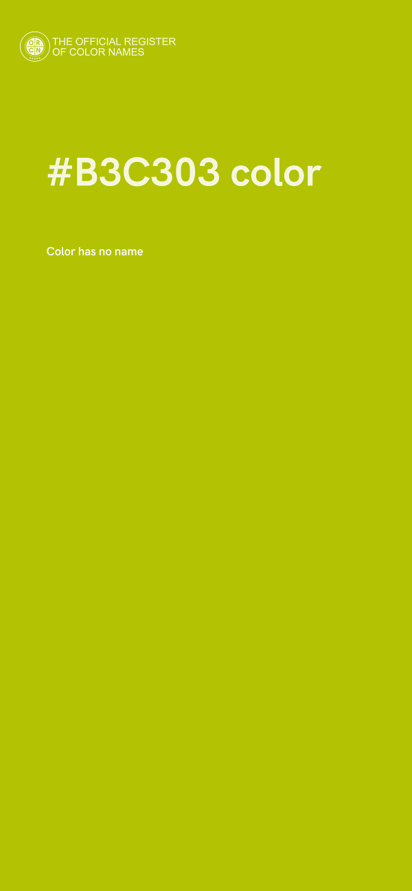 #B3C303 color image