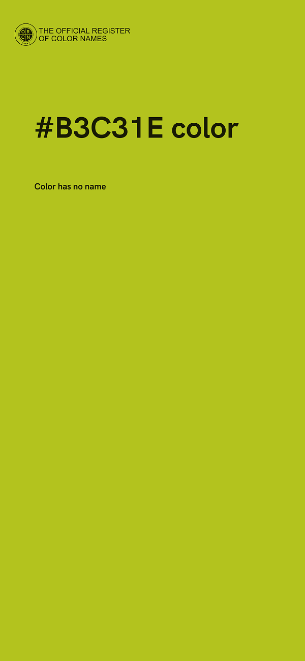 #B3C31E color image