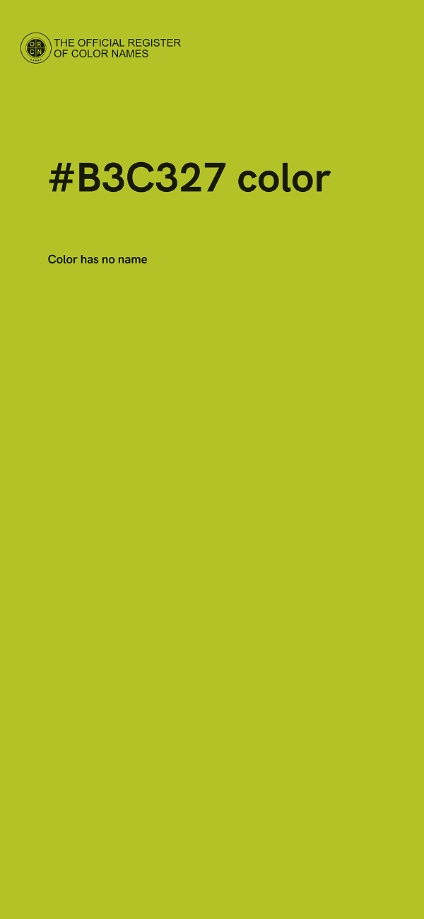 #B3C327 color image