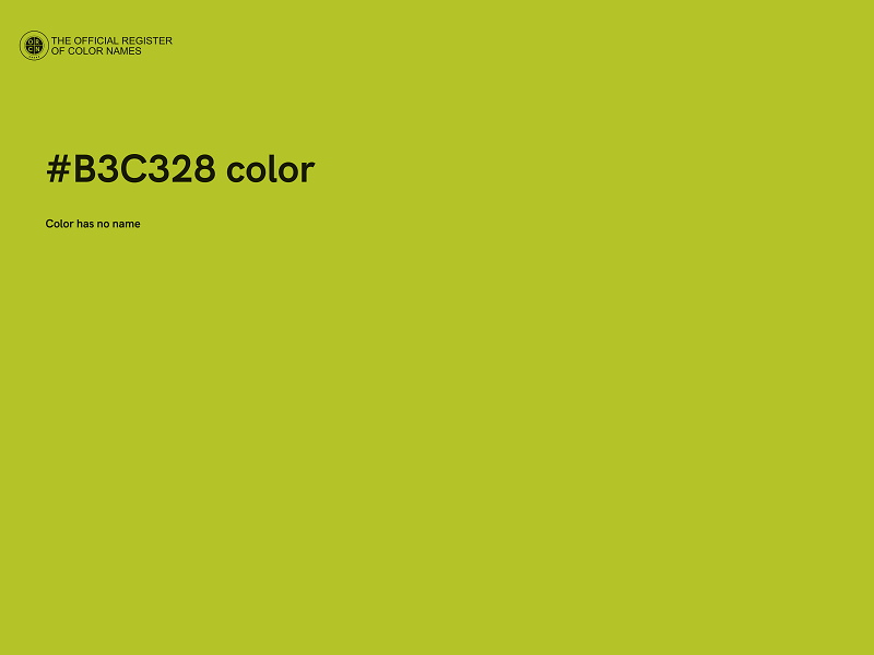 #B3C328 color image