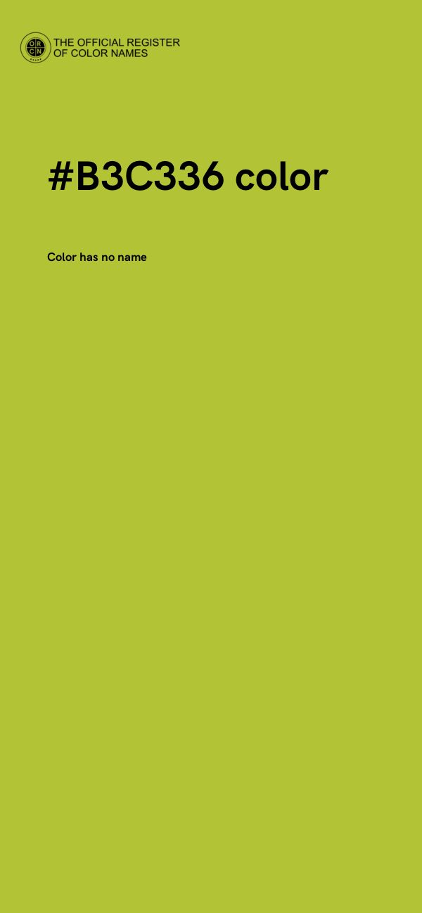 #B3C336 color image