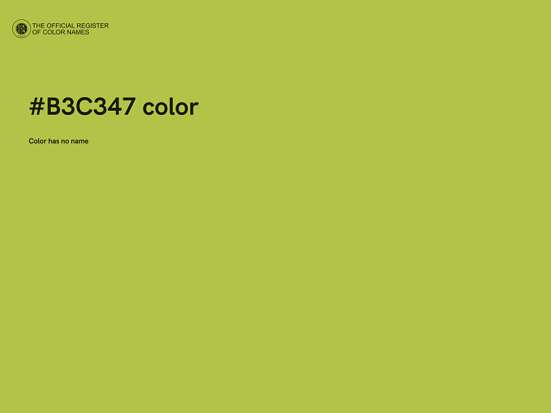 #B3C347 color image