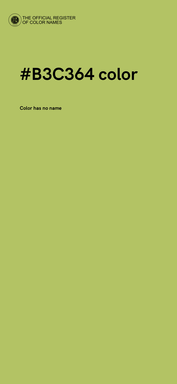 #B3C364 color image