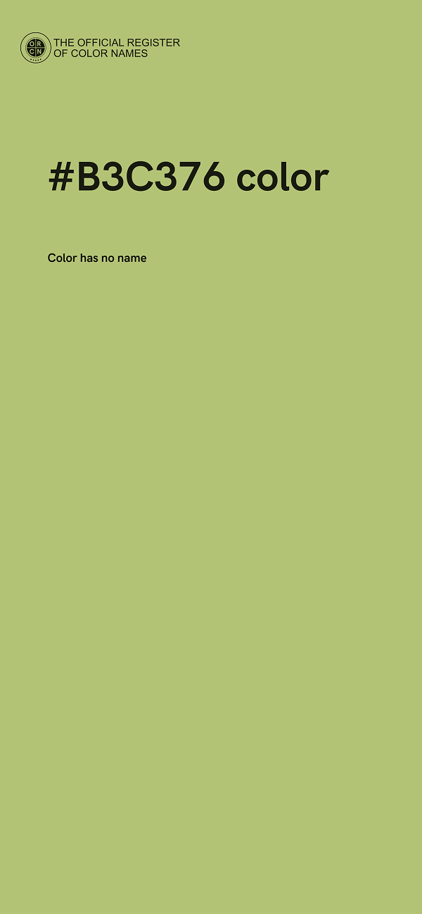 #B3C376 color image