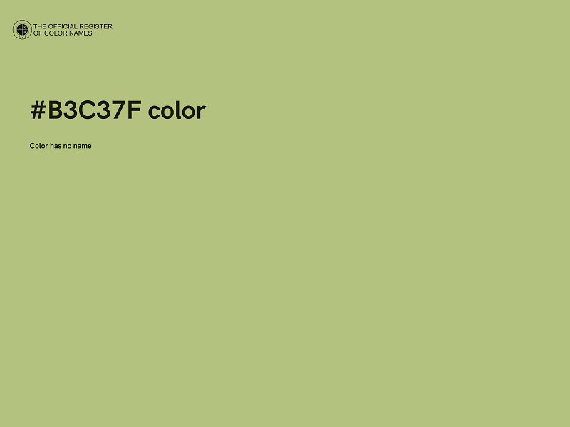 #B3C37F color image