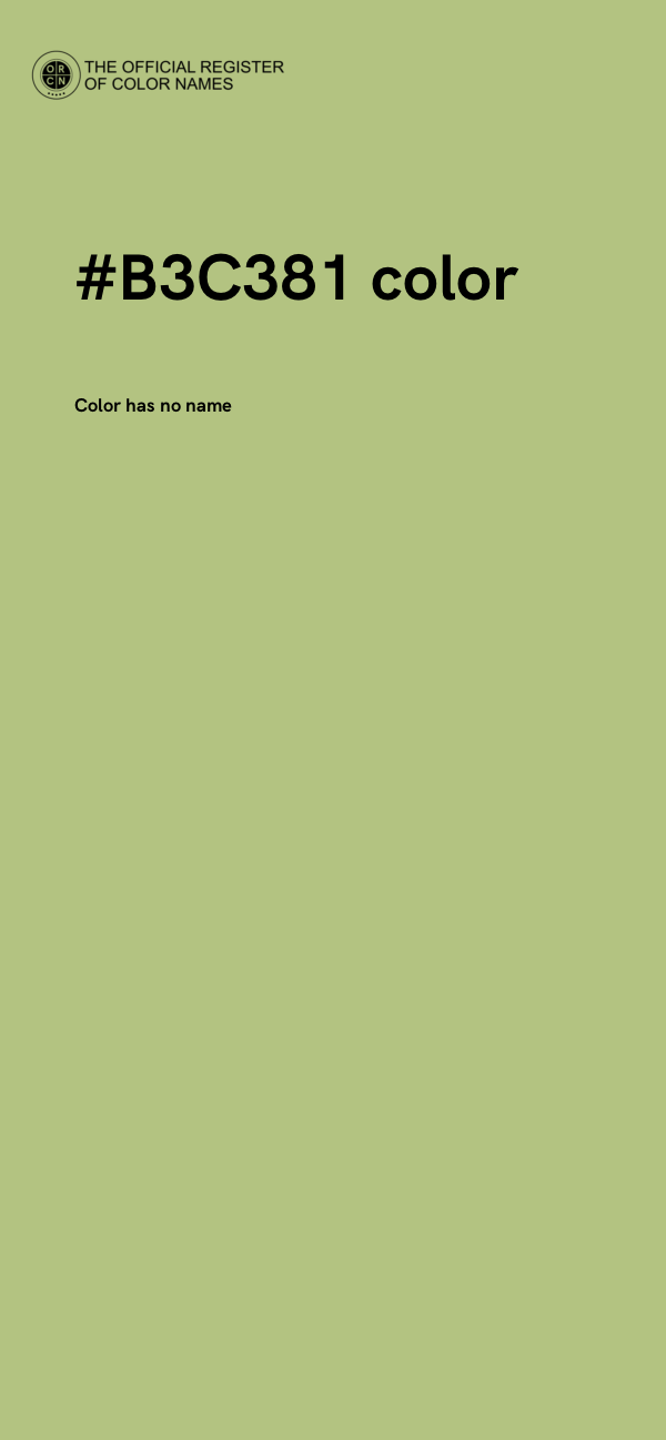 #B3C381 color image